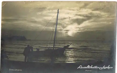 Misdroy Sonnenuntergang am Strand