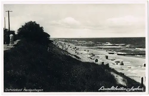 Henkenhagen Dünenweg Ustronie Morskie Kolberg Kołobrzeg Ansichtskarte 1938