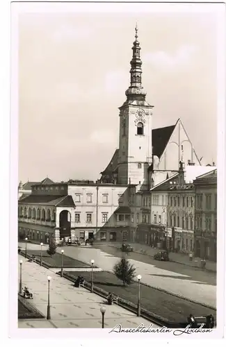 Proßnitz Marktplatz und Museum Prostějov b Olmouc Olmüt