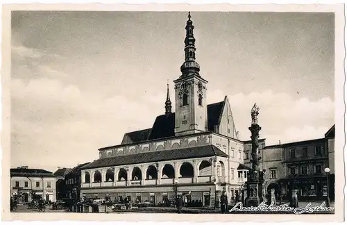 Proßnitz Marktplatz und Museum Prostějov b Olmouc Olmüt