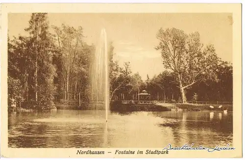 Nordhausen Partie im Stadtpark