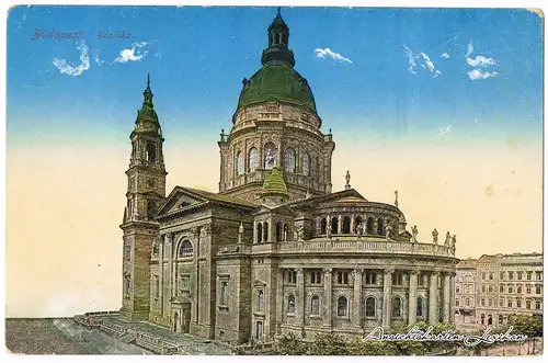  Budapest Basilika Magyar Ansichtskarte c1916