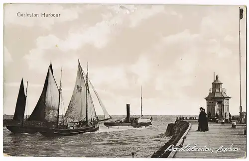 Gorleston-on-Sea Hafen mit Segelschiffen