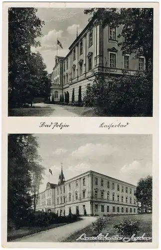 Bad Polzin 2 Bild: Kaiserbad Połczyn Zdrój Pommern Pomorskie Ansichtskarte 1938