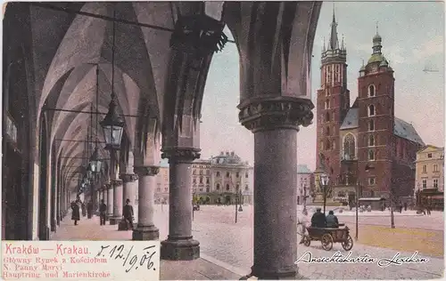 Krakau Hauptring und Marienkirche