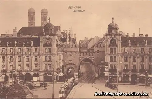 München Karlstor und Straßenbahn