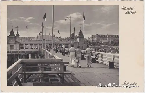 Ahlbeck (Usedom) Partie auf der Seebrücke - Hotels