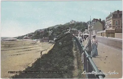 Le Havre Straßenpartie am Strand