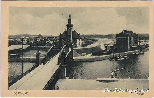 Dortmund Brücke und Hafen