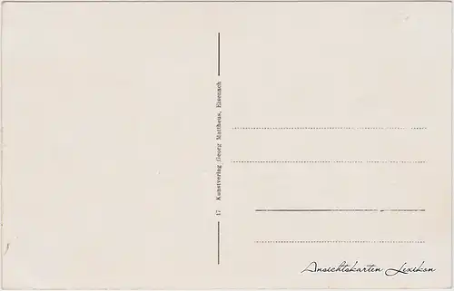 Eisenach Landkarten Ak - Umgebung