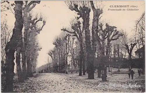 Clermont (Oise) Promenade de Chatellier CPA Ansichtskarte 1914