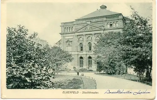 Elberfeld-Wuppertal Stadttheather Ansichtskarte 1918
