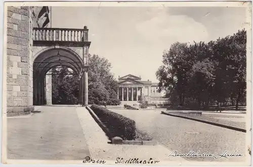 Posen Straßenpartie zum Stadtheater