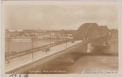 Düsseldorf Blick auf die Gesolei - Brücke