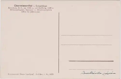 Oberwiesenthal Keisheim des Turnkreises Sachsen DT