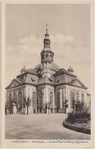 Hirschberg (Schlesien) Partie an der Kirche