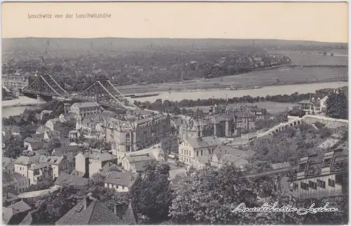 Loschwitz-Dresden Blick auf Stadt und Platz