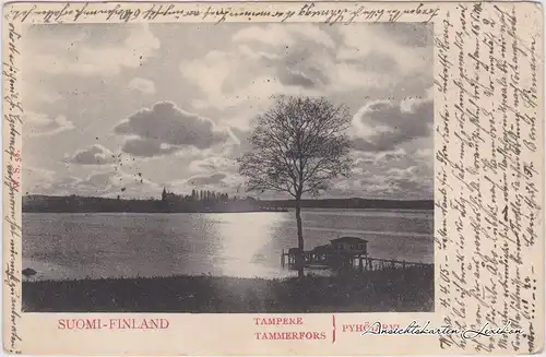 Tampere- Blick auf See und Haus