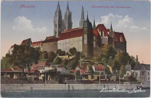 Meißen Albrechtsburg mit Domtürmen