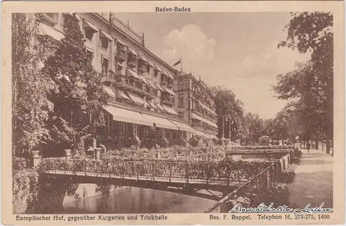 Baden-Baden Hotel Europäischer Hof