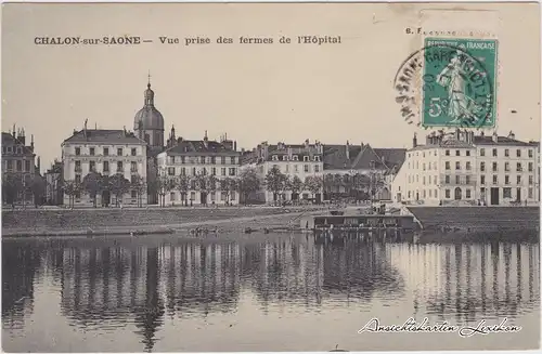 Chalon-sur-Saone Blick auf die Stadt