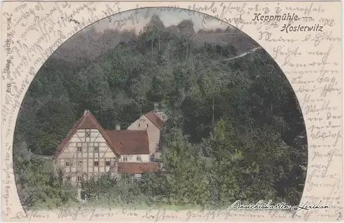 Hosterwitz-Dresden Blick auf die Keppmühle