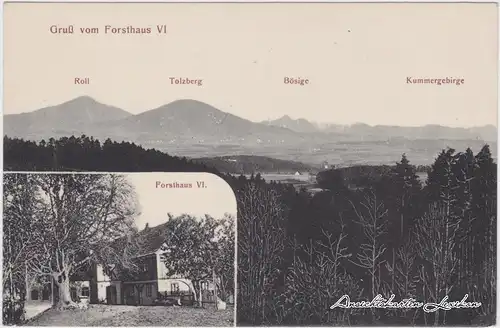 Schloßbösig 2 Bild: Panorama und Forsthaus