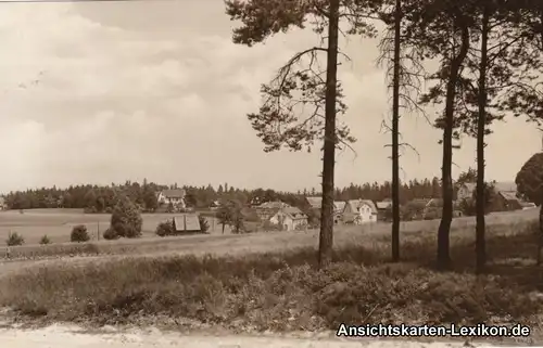 Reuth Bad Elster Panorama Foto Ansichtskarte Vogtland 1966