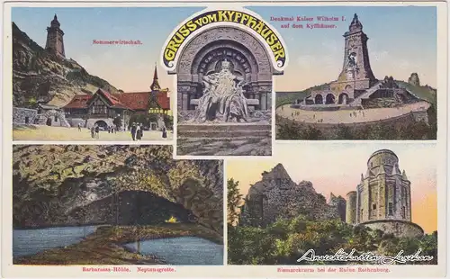 Ansichtskarte Kelbra (Kyffhäuser) Mehrbildkarte Kyffhäuser 1915