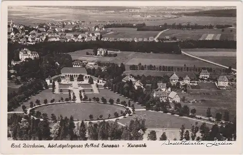 Ansichtskarte Bad Dürrheim Blick auf den Kurpark 1940