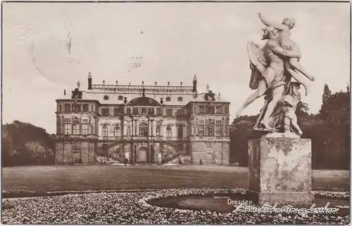 Dresden Palais im Großen Garten - Foto Ansichtskarte 1925