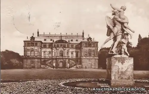 Dresden Palais im Großen Garten - Foto Ansichtskarte 1925