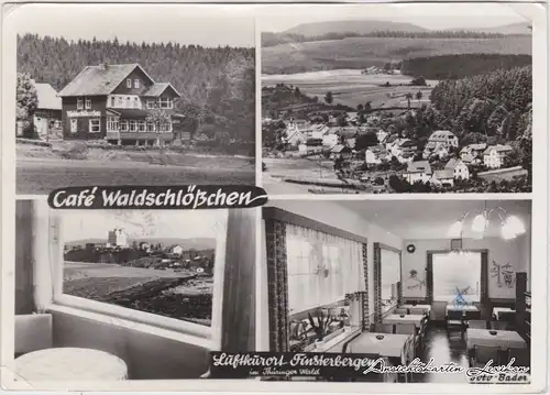 Finsterbergen Friedrichroda Mehrbildkarte Café Waldschlößchen Foto Ansichtskarte c1970