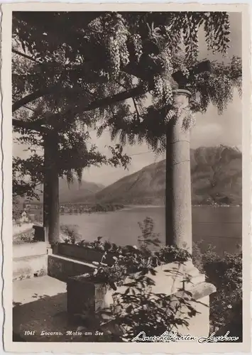 Locarno Motiv am See Foto Ansichtskarte c1937