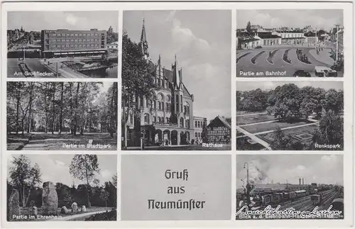 Neumünster Mehrbild: Bahnhof, Parkanlagen