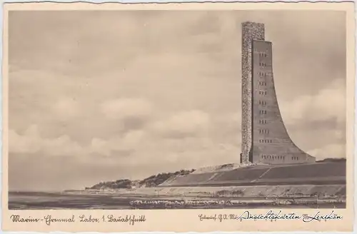 Laboe Marine-Ehrenmal Laboe Ansichtskarte b Kiel 1933