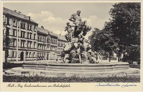 Fürth Centaurenbrunnen am Bahnhofsplatz