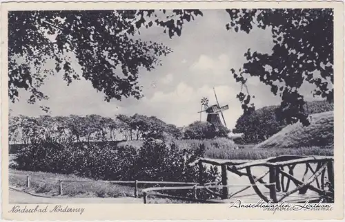 Norderney Napoleon-Schanze und Windmühle