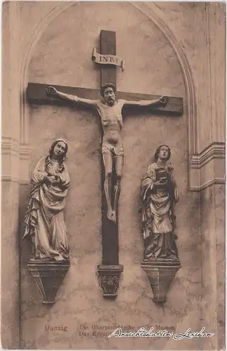 Danzig Oberpfarrkirche zu St. Marien - Das Kruzifix in der 11000 Jungfrauen-Kapelle