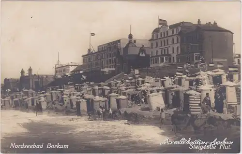 Borkum Steigende Flut - Strand