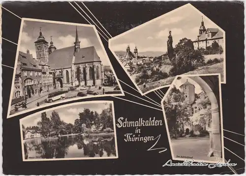 Schmalkalden Mehrbildkarte Foto Ansichtskarte 1962