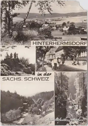 Hinterhermsdorf Sebnitz Mehrbildkarte Foto Ansichtskarte 1976