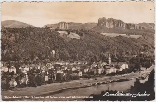 Bad Schandau Falkenstein und Schrammsteinen