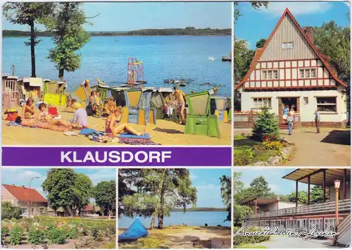 Klausdorf-Am Mellensee Strandbad, Jugendherberge, Dorfaue,  Campingplatz 1980