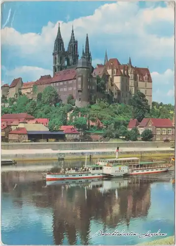 Meißen Albrechtsburg und Dom Ansichtskarte 1974