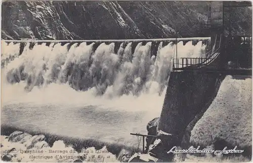 Avignonet dauphine - barrage du drac à l&#039;usine électrique 