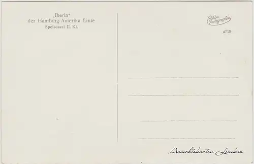 Ansichtskarten  Hamburg America Linie Iberia (Hochseedampfer) 1930