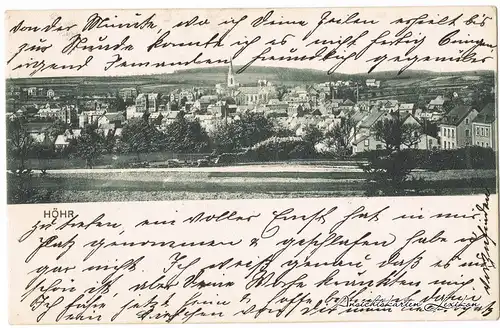 Höhr-Grenzhausen Blick auf die Stadt