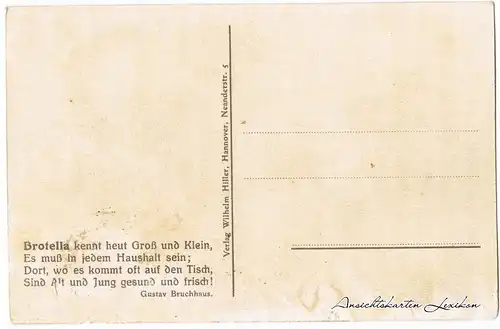  Werbe-Ansichtskarte - Brotella