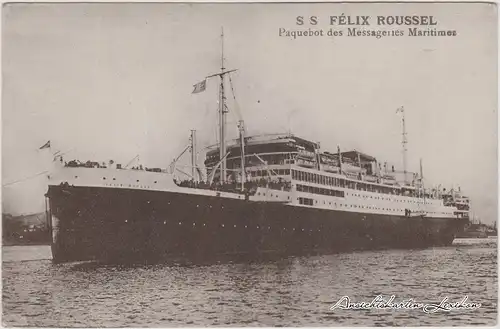  SS Félix Roussel - Paquebot des Messageries Maritimes